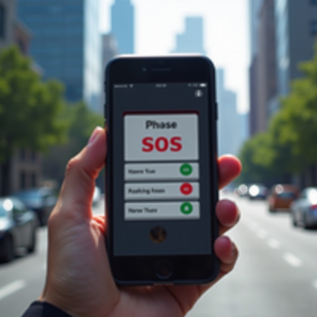 iPhone 13 อยู่ในโหมด SOS