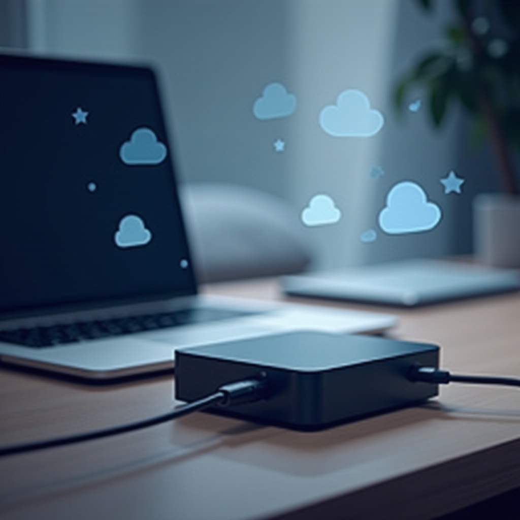 محرك أقراص صلب خارجي مع السحابة