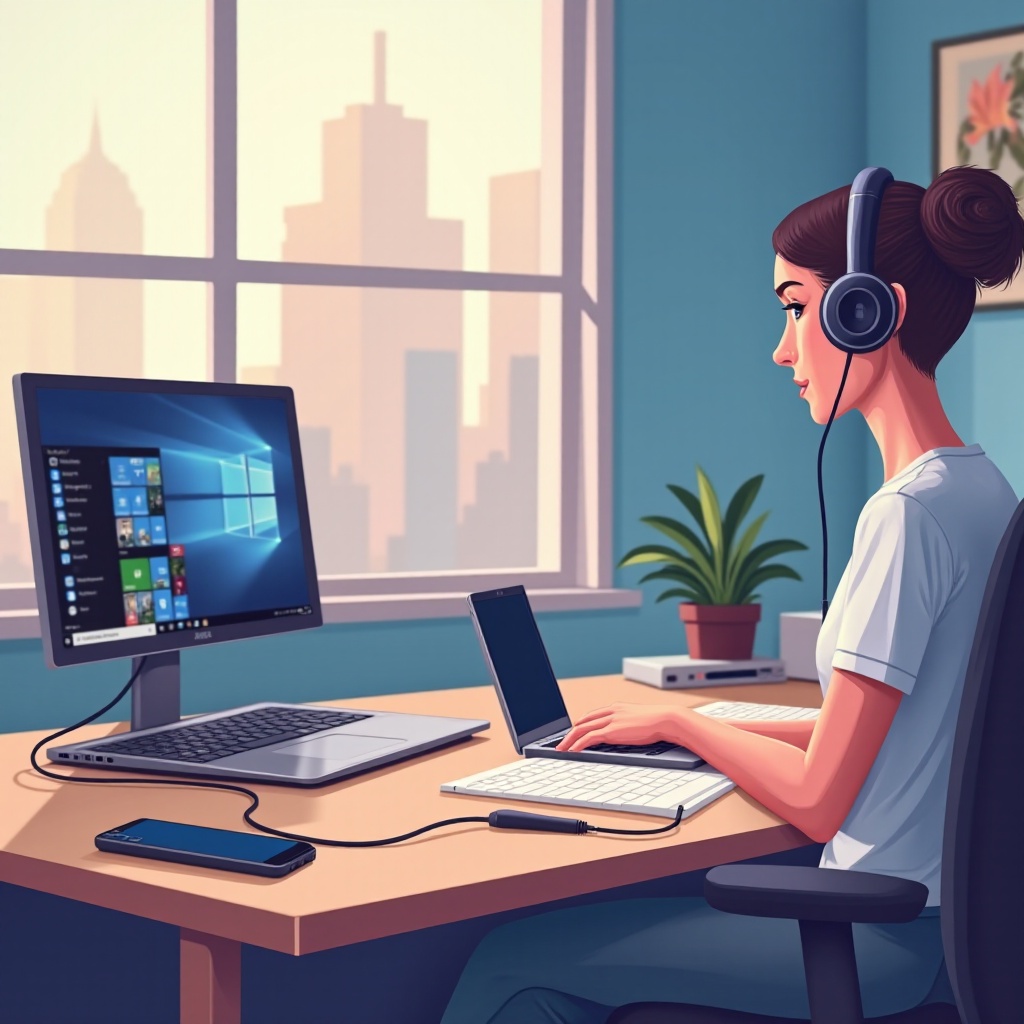 sử dụng PC làm loa điện thoại