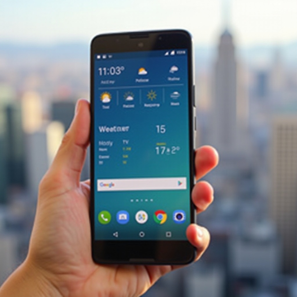 أضف الطقس من Google إلى الشاشة الرئيسية لنظام Android