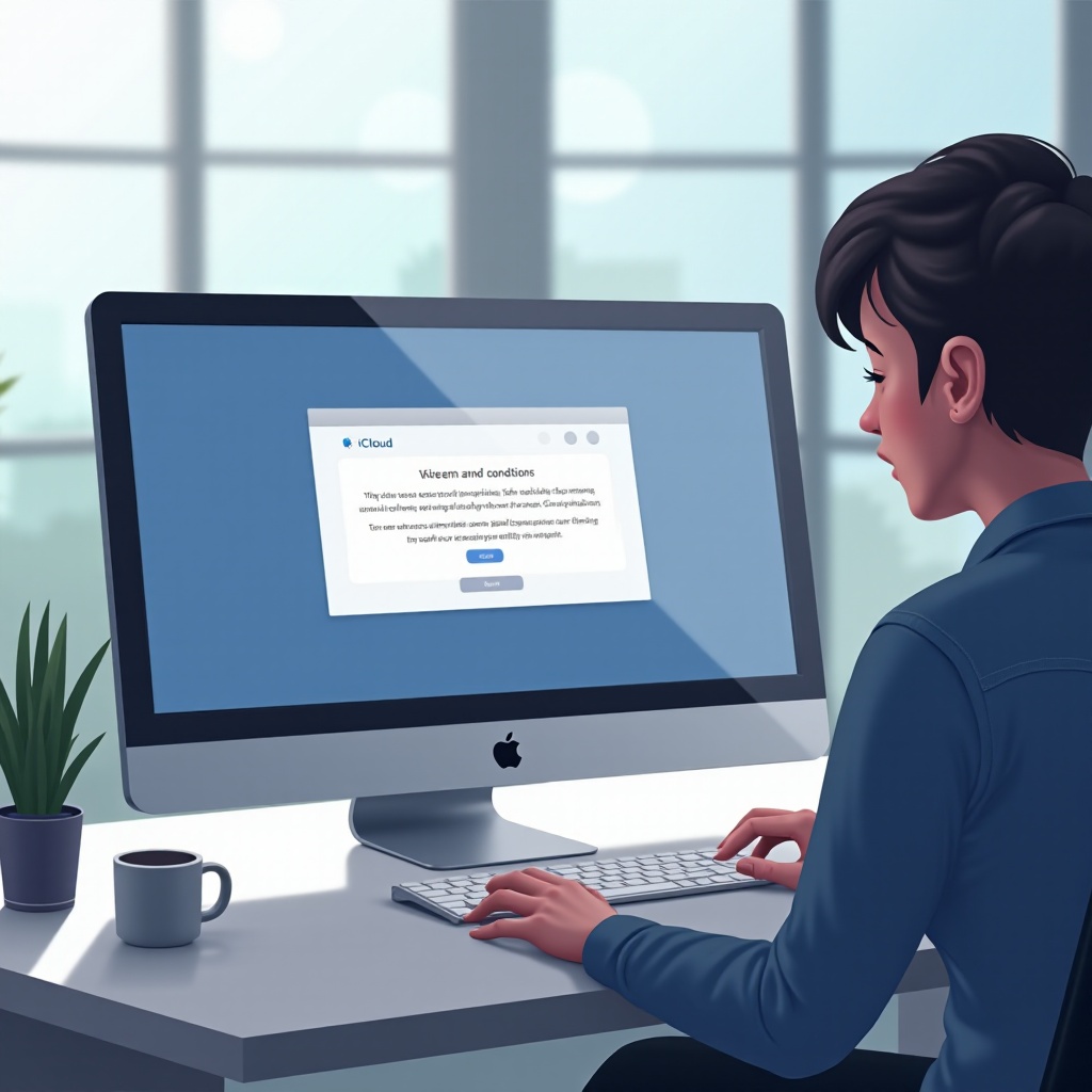 iCloud không cho tôi chấp nhận các điều khoản và điều kiện