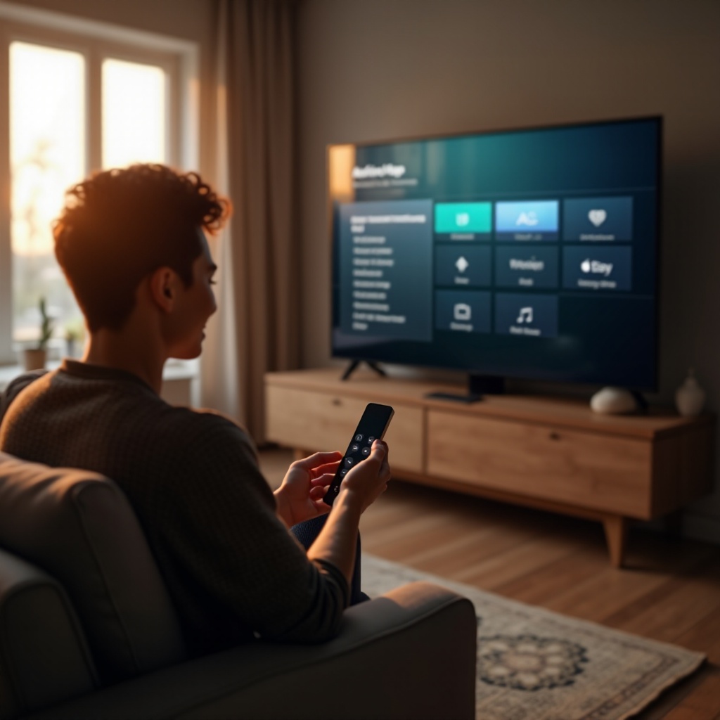 cách thoát ứng dụng trên Apple TV