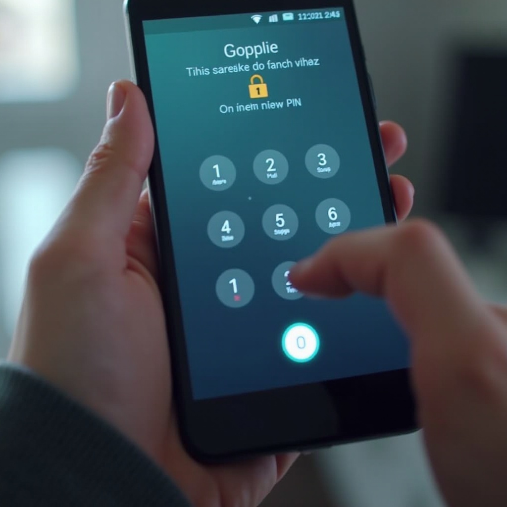 Androidを起動するにはPINを入力してください
