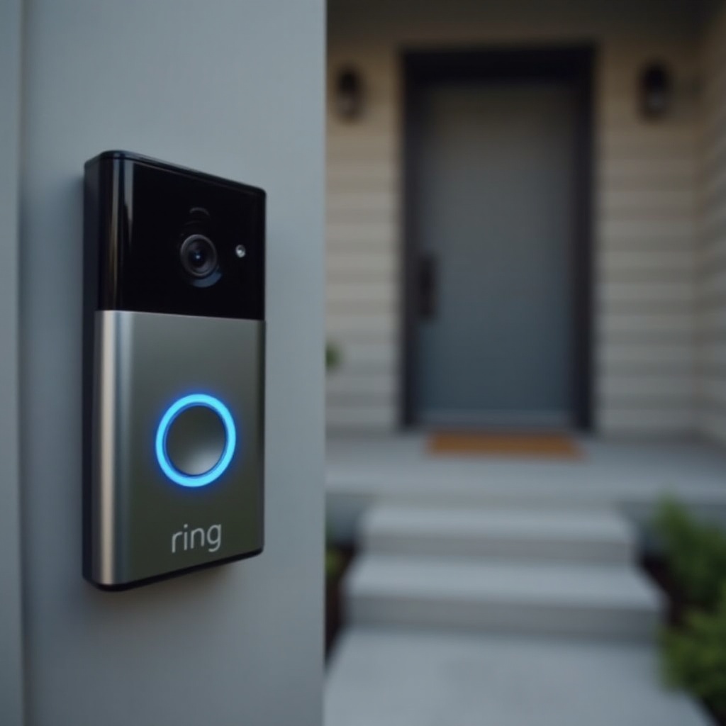 جرس Ring الخاص بي يومض باللون الأزرق