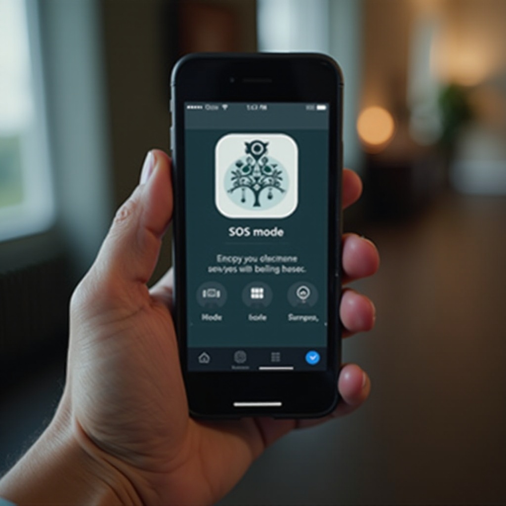 آيفون 13 في وضع SOS